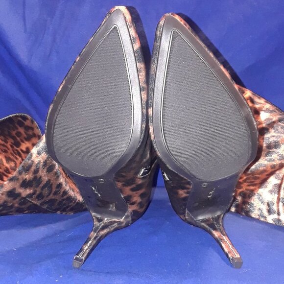 DEDICATE OVER THE KNEE BOOTS / CRUSH VELVET / LEOPARD - Picture 6 of 7